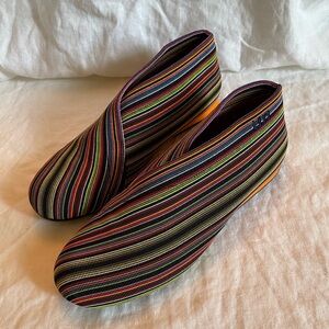 United Nude Fold Multicolor Stripe Flat Shoe Low Bootie Sneaker 39